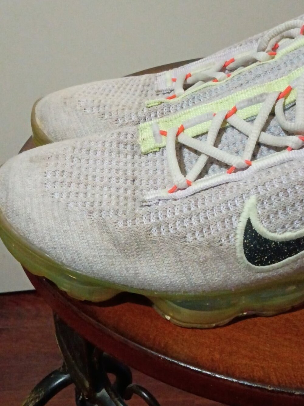 Nike Air VaporMax 2021 FK Womens Size 10 Athletic Gray Shoes Sneakers - Picture 9 of 15